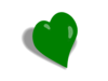 Hearts D Small Green Image